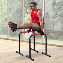 Load image into Gallery viewer, Soozier Dip Bar Stand Handle Pull Gym Bar Workout Training Exercise