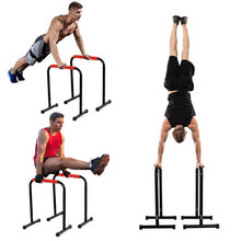 Load image into Gallery viewer, Soozier Dip Bar Stand Handle Pull Gym Bar Workout Training Exercise