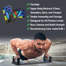 Load image into Gallery viewer, Foldable Push Up Board for Home Gym 9 in 1