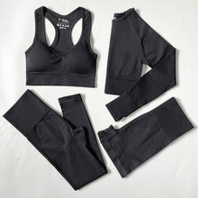 Load image into Gallery viewer, 2/3/4PCS Seamless Women Yoga Set Workout Sportswear Gym Clothes Fitness Long Sleeve Crop Top High Waist Leggings Sports Suit
