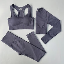 Load image into Gallery viewer, 2/3/4PCS Seamless Women Yoga Set Workout Sportswear Gym Clothes Fitness Long Sleeve Crop Top High Waist Leggings Sports Suit

