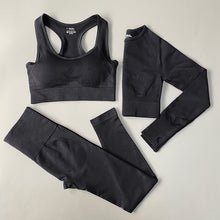 Load image into Gallery viewer, 2/3/4PCS Seamless Women Yoga Set Workout Sportswear Gym Clothes Fitness Long Sleeve Crop Top High Waist Leggings Sports Suit
