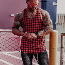 Load image into Gallery viewer, Tank Top for Men Lace Hollow Out Sleeveless Shirts Summer Mens Clothing Slim Fit Gym Clothes Workout Solid Color Vest Tops 2022
